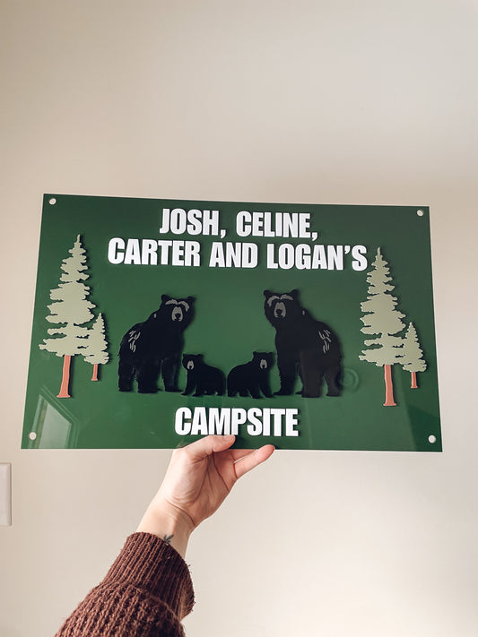 Enseigne personnalisée en acrylique - Dépôt