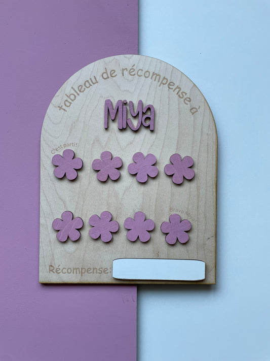 Tableau de Récompense avec Jetons – Encouragement et Motivation pour Enfants