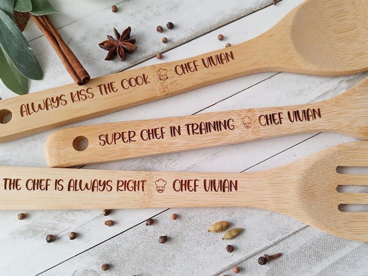 Cuillères en bois personnalisées