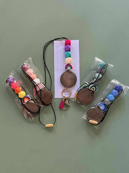 cordon porte-badge - Arc-en-Ciel