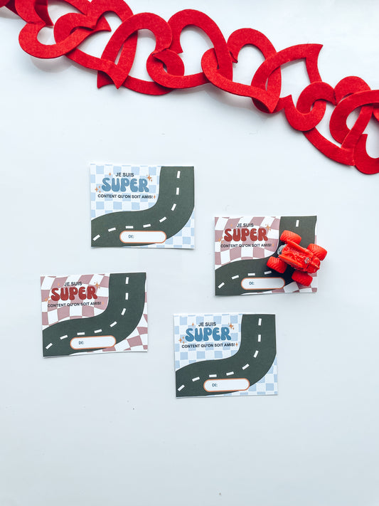 Carte Saint-Valentin porte-voiture