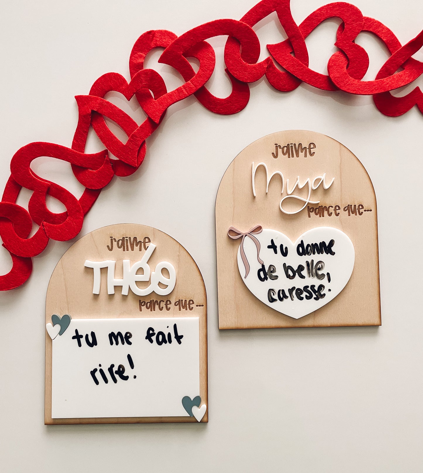 Tableau d’affirmations – J’aime… parce que