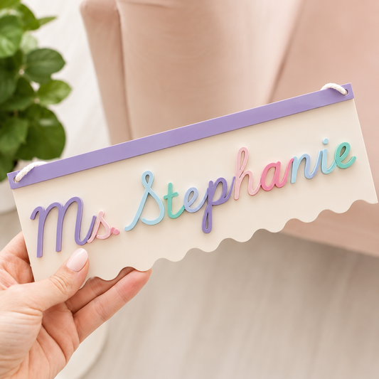 Enseigne de porte personnalisée