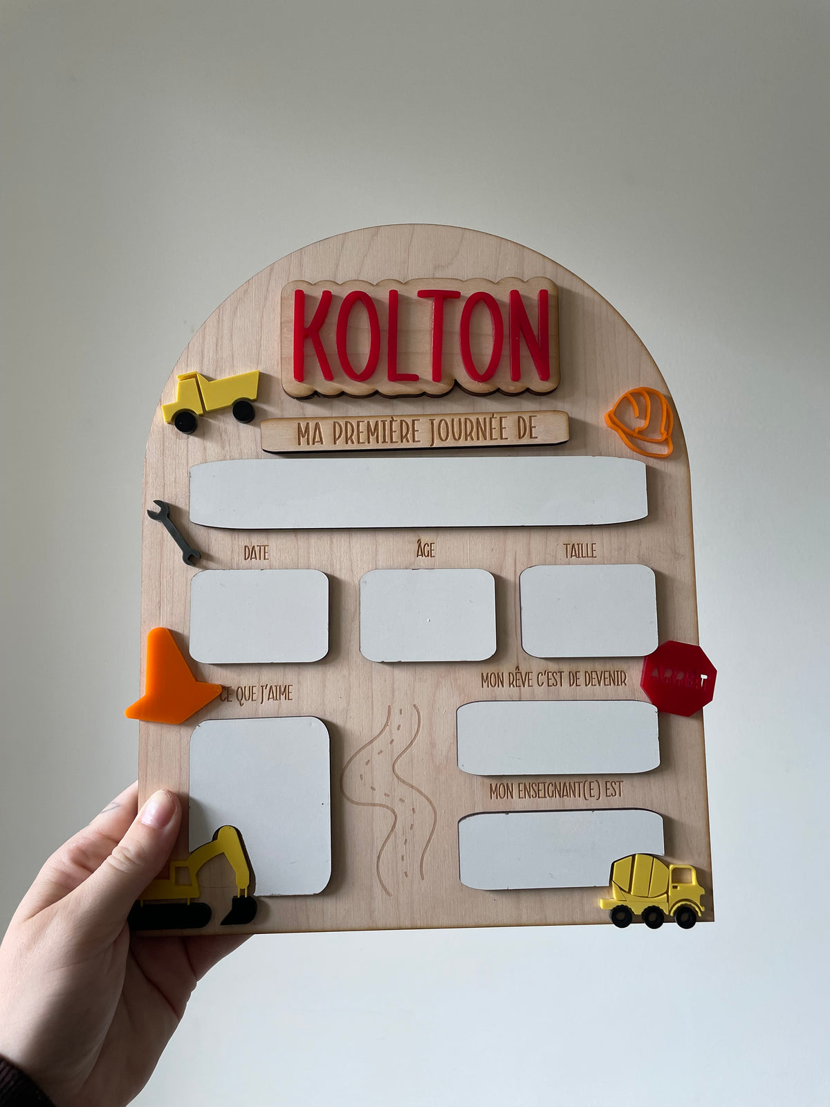 Pancarte scolaire - Construction