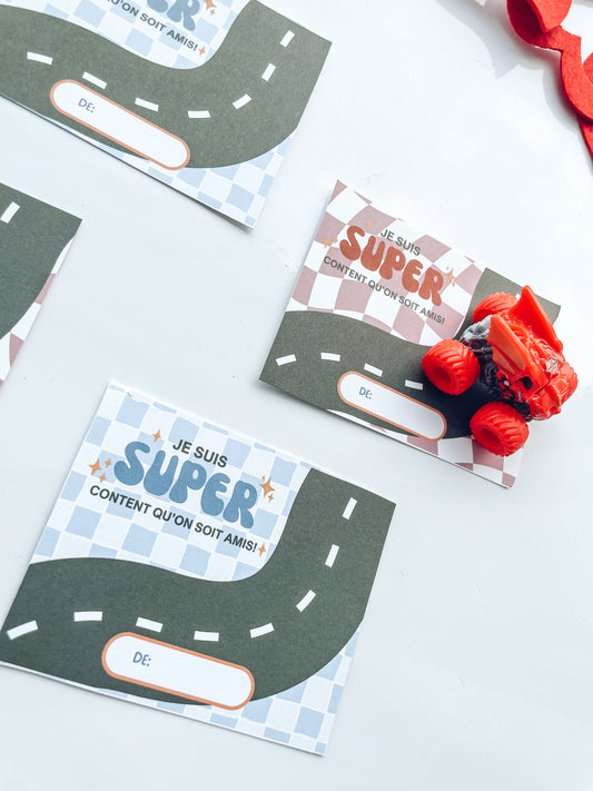 Carte Saint-Valentin porte-voiture