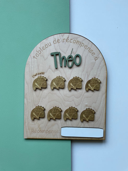 Tableau de Récompense avec Jetons – Encouragement et Motivation pour Enfants