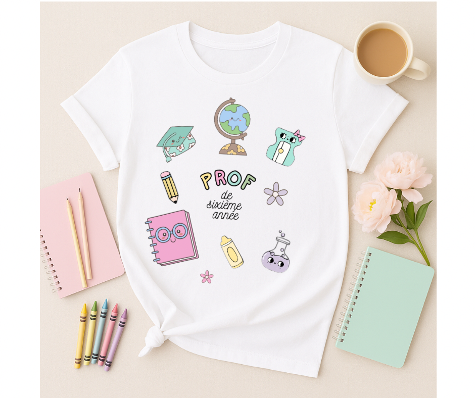 T-shirt manches courte – Prof de Sixième