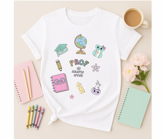 T-shirt manches courte – Prof de Sixième