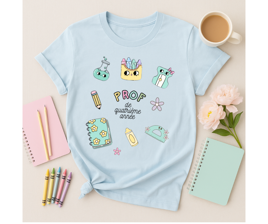 T-shirt manches courte – Prof de Quatrième