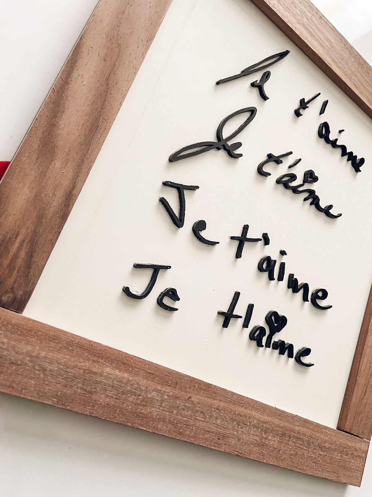 Cadre personnalisé - Je t'aime I Love you