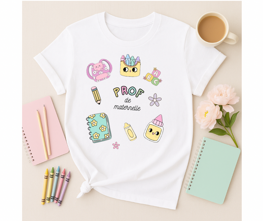 T-shirt manches courte – Prof de maternelle