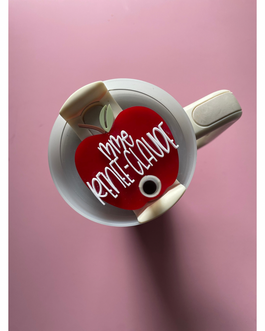 Toppers personnalisés pour gobelets Stanley